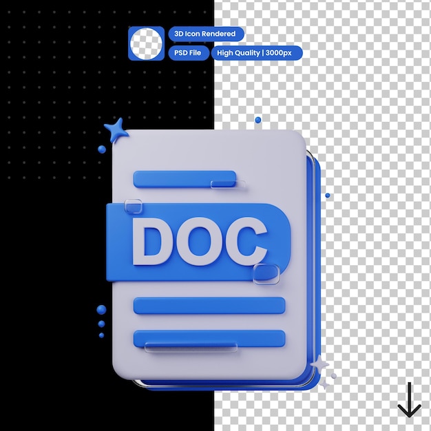 objeto de protección de documentos de ilustración 3d