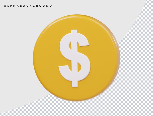 un objeto redondo dorado con un signo de dólar en él