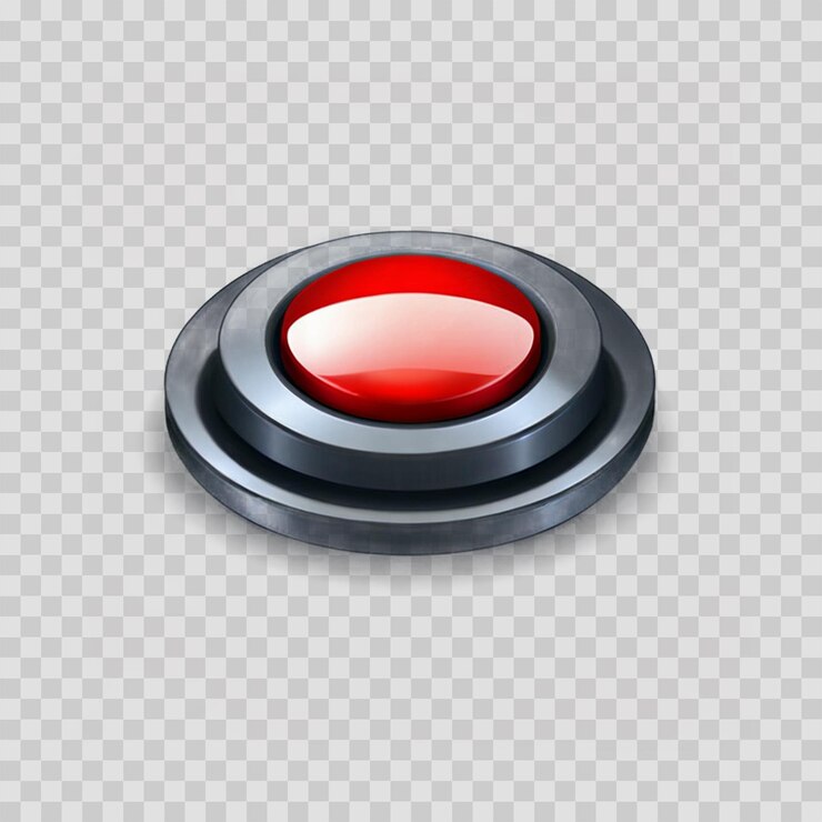 PSD un objeto redondo con una luz roja en él