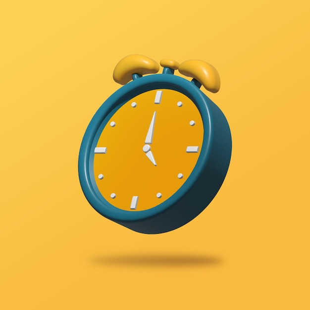 objeto de reloj aislado activo 3d