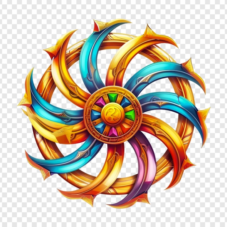 PSD objeto de renderización 3d de ruleta de casino aislado en un fondo transparente