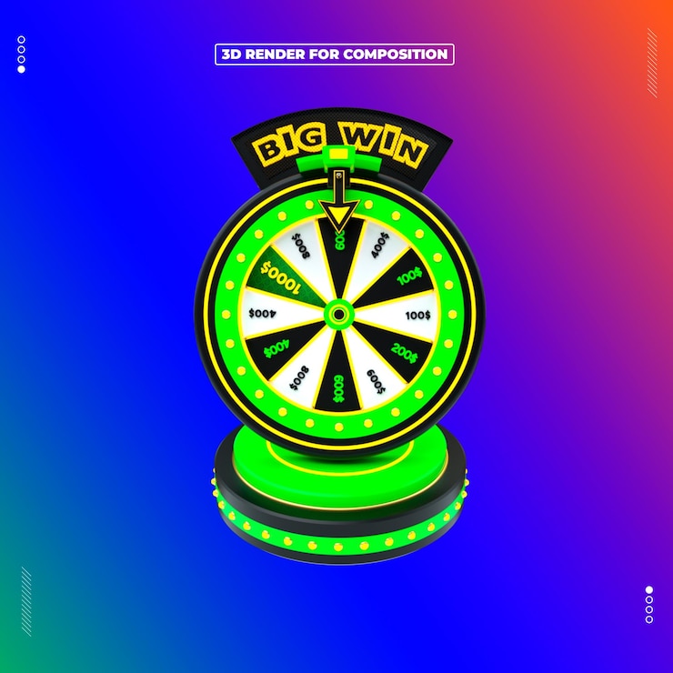 PSD el objeto de renderización 3d de la ruleta de casino