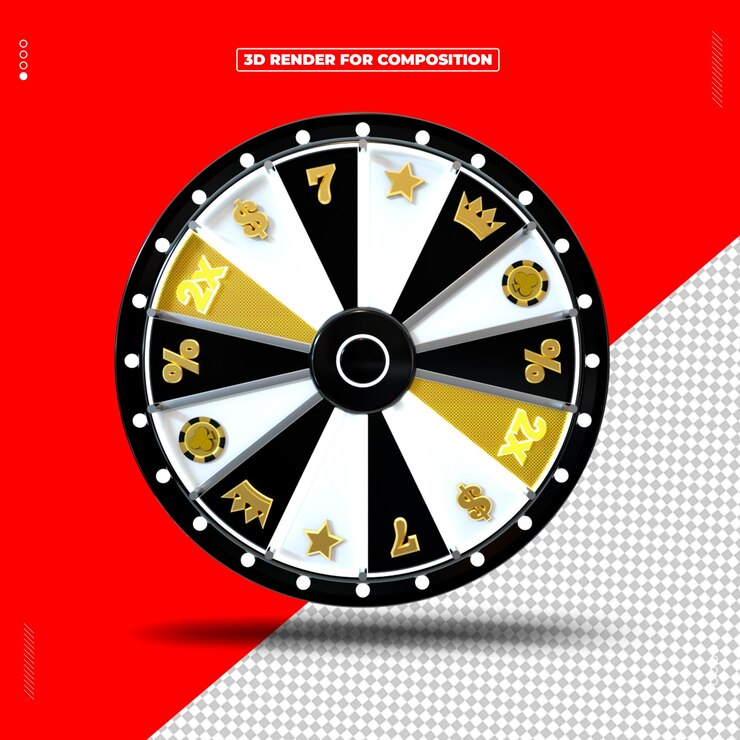 PSD el objeto de renderizado 3d es la ruleta de casino.