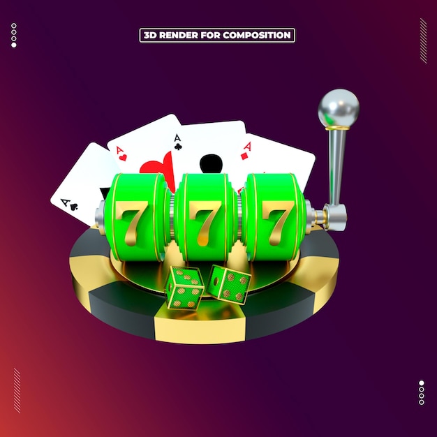 PSD el objeto de renderizado 3d es la ruleta de casino.