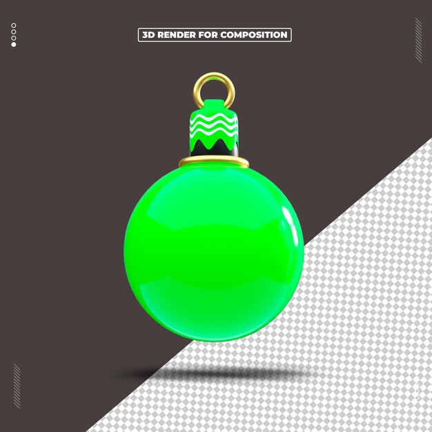 Objeto renderizado en 3D Feliz Navidad