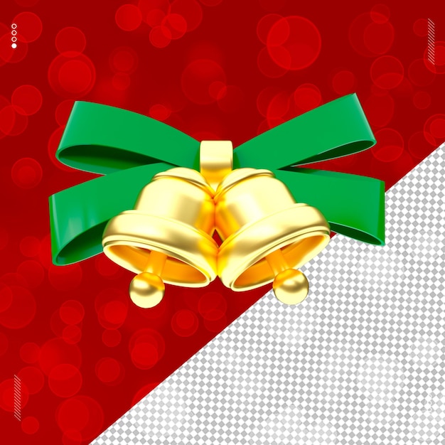 Objeto renderizado en 3D Feliz Navidad