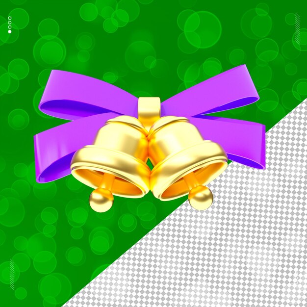 Objeto renderizado en 3D Feliz Navidad