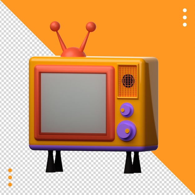 Objeto de televisión icono 3d