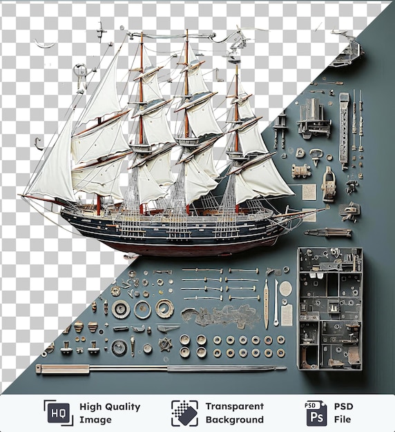 PSD objeto transparente ferramentas de construção de modelos personalizados de navios conjunto de modelos de navios em uma garrafa