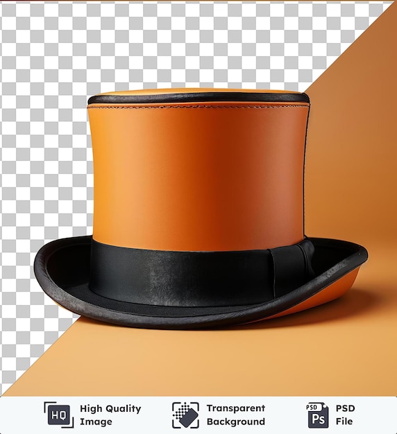 PSD objeto transparente fotografía realista sombrero de alto del artista