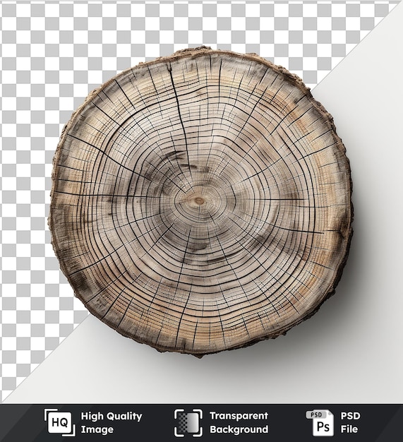 PSD objeto transparente fotográfico realista dendrocronólogo _ s anillos de árbol un anillo de árbol