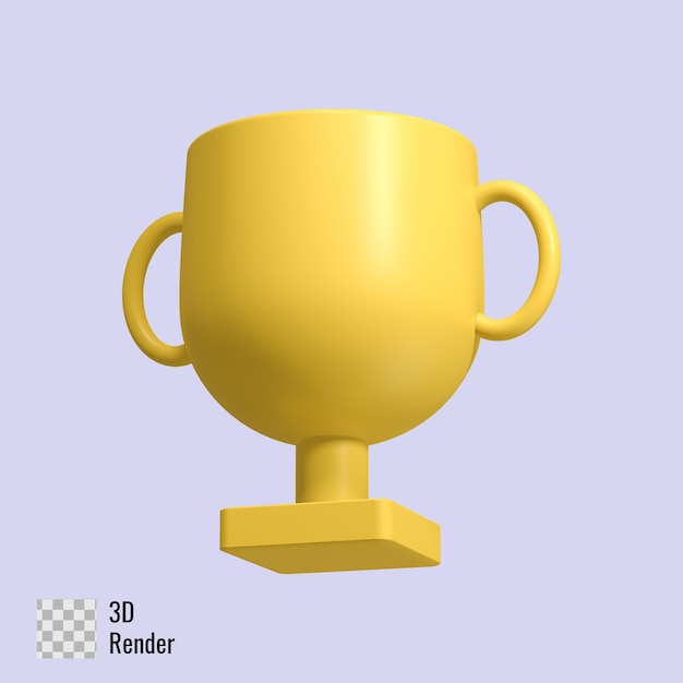 objeto vencedor do troféu renderizado em 3D