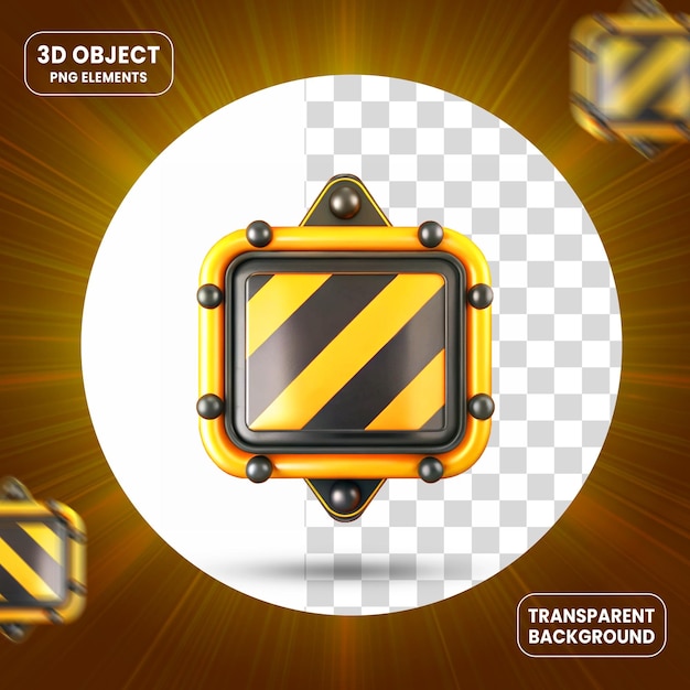 Objetos 3D png aislados en un fondo transparente