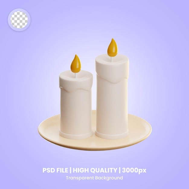 Objetos 3D Velas de Halloween