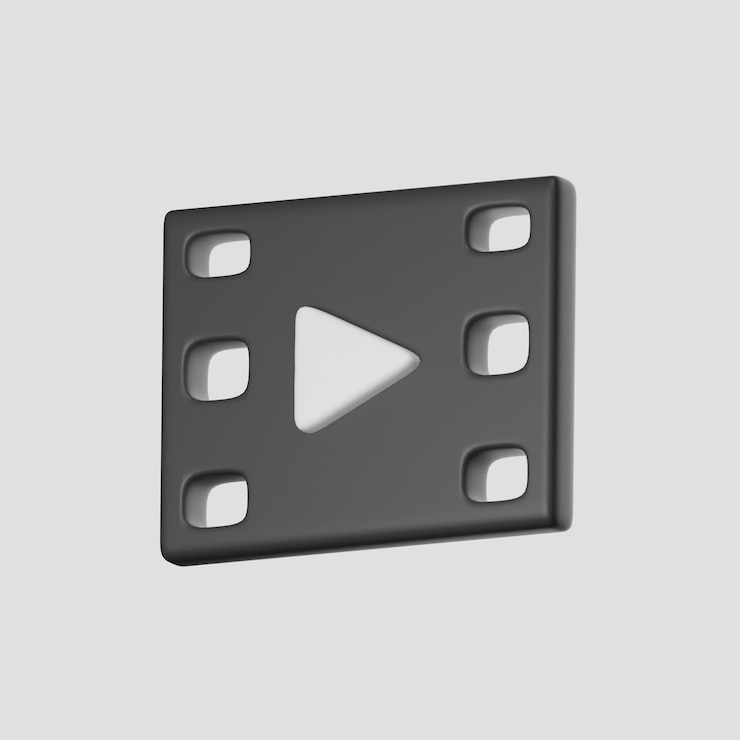 PSD objetos de representación de cine en 3d