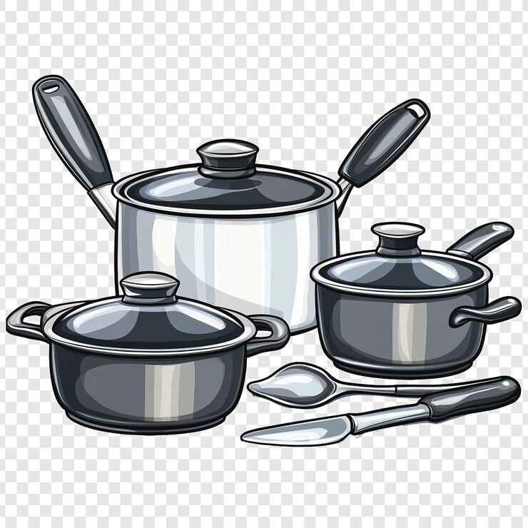 PSD obras de cocina aisladas png sobre fondo blanco