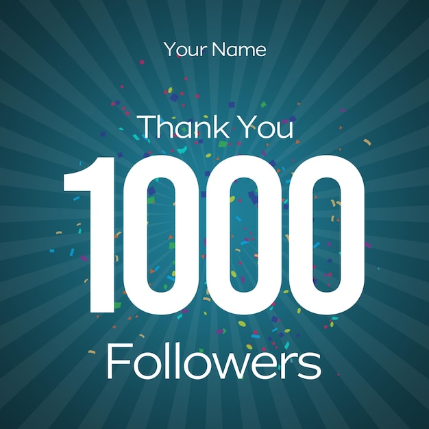 Obrigado por 1000 seguidores.