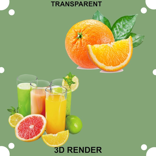 Obst und Saft mischen