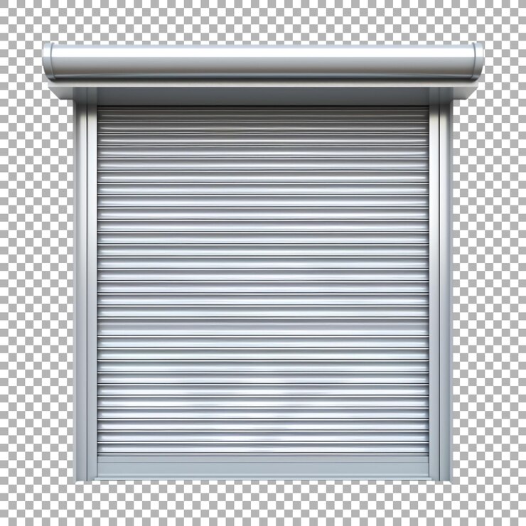 PSD el obturador exterior de la tienda en un fondo transparente generado por ai