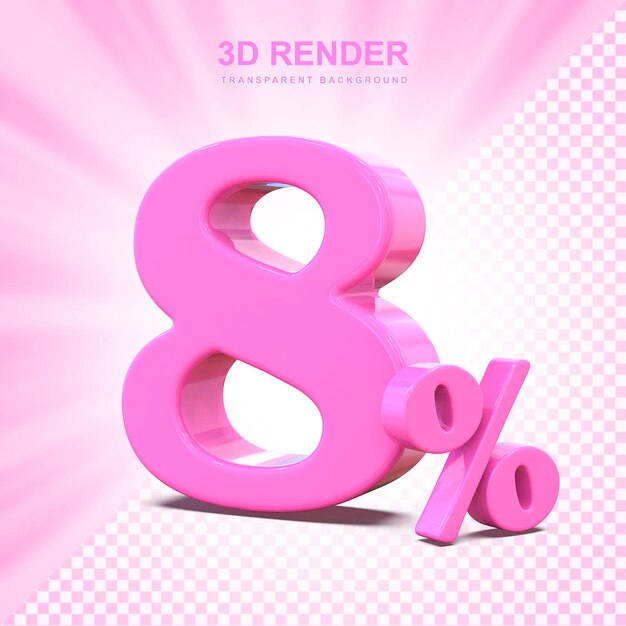 Ocho por ciento de oferta en 3D