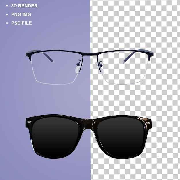 Óculos e sombras Png img em fundo isolado transparente