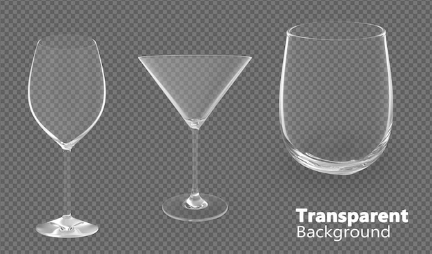 óculos em fundo transparente