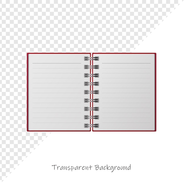 Öffnen Sie das Spiral-Notebook-Mockup