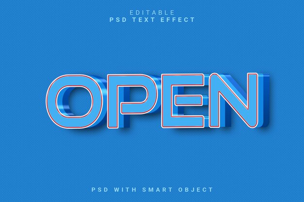 Öffnen Sie den 3D-Texteffekt