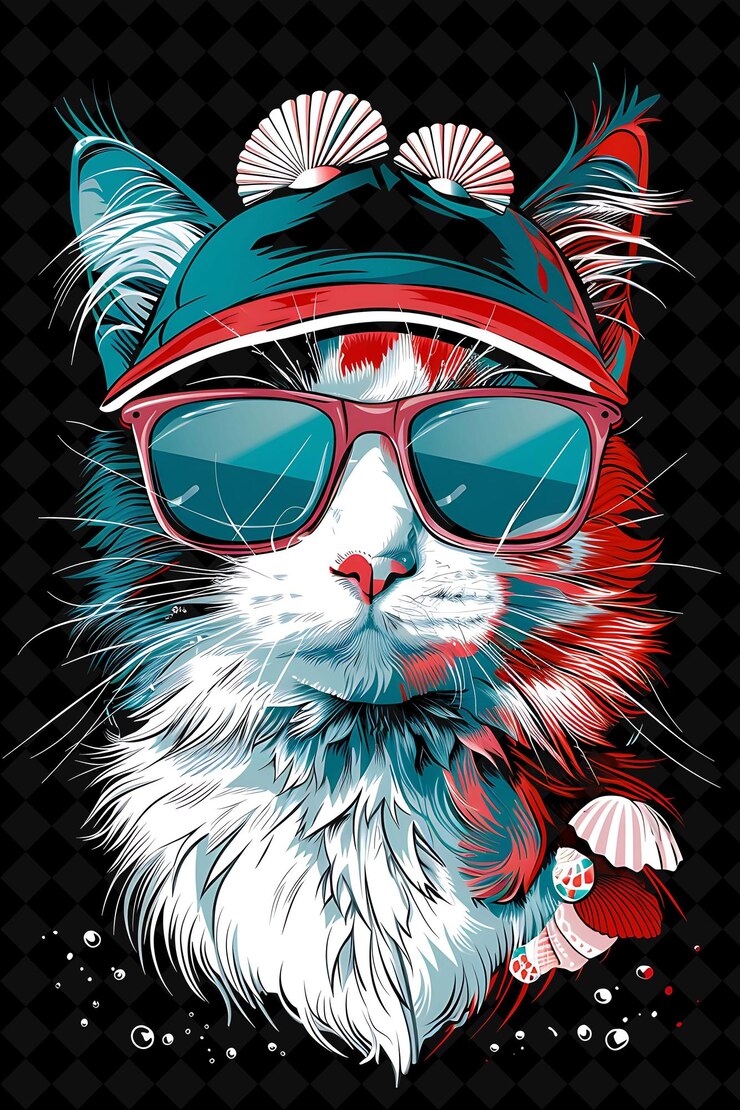 PSD öffnen sie die katzenwelt durch personalisierte katzen png-bilddesigns für dekoration und druck