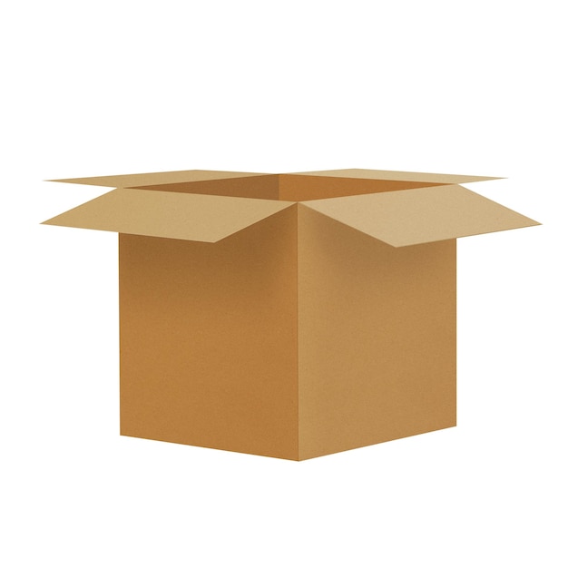 Öffnen Sie die Kraft Box Mockup PSD