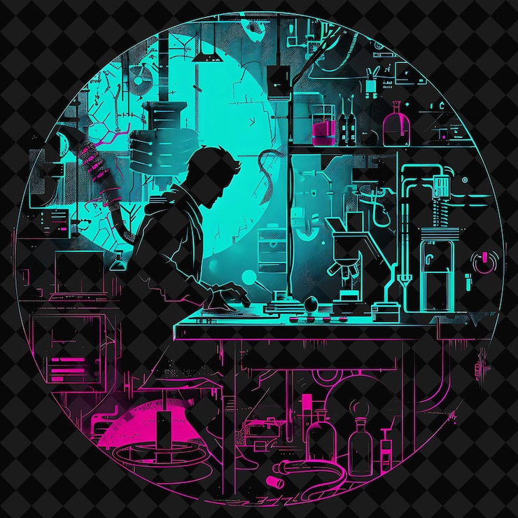 PSD öffnen sie die kriegsfigurenwelt und die naturlandschaft mit y2k-inspiriertem design png glowing art collages