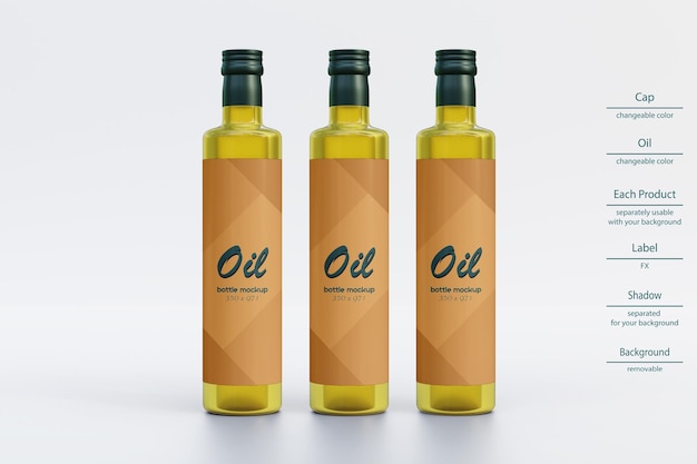 PSD Ölflasche mockup