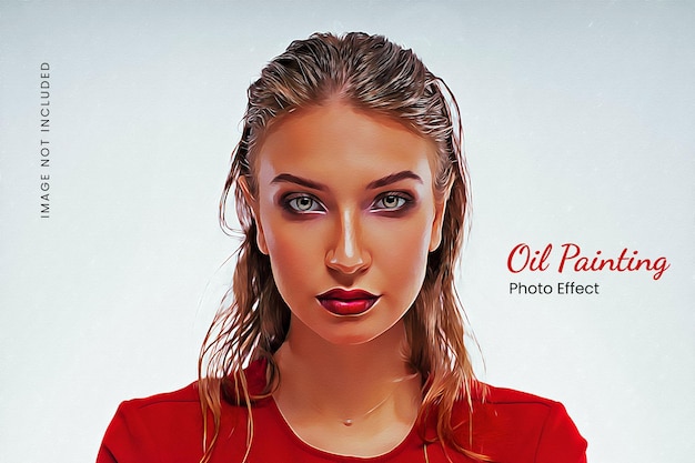 Ölgemälde-Fotoeffektschablone