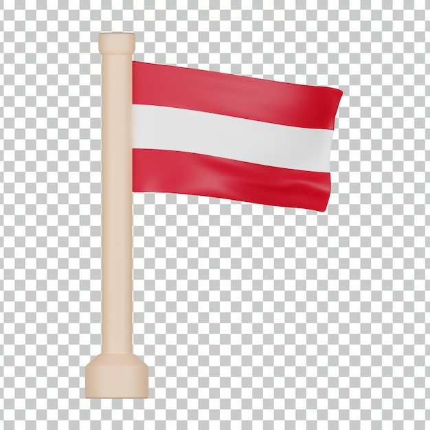 PSD Österreich flagge 3d-symbol