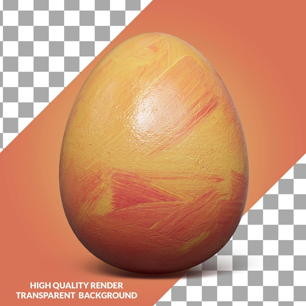 Un œuf Avec Un Design Coloré 3d Illustration