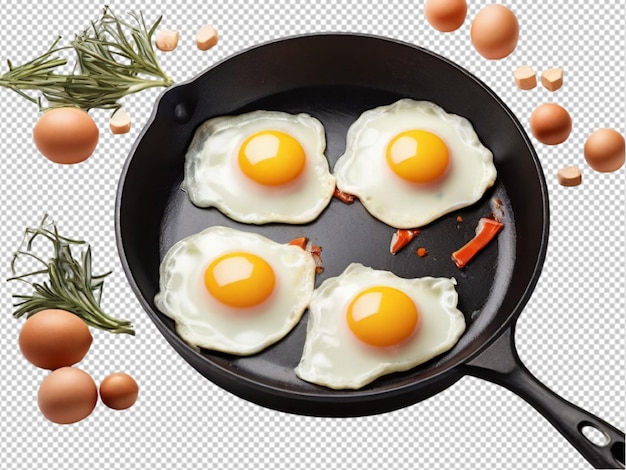 PSD d'un œuf frit dans une casserole