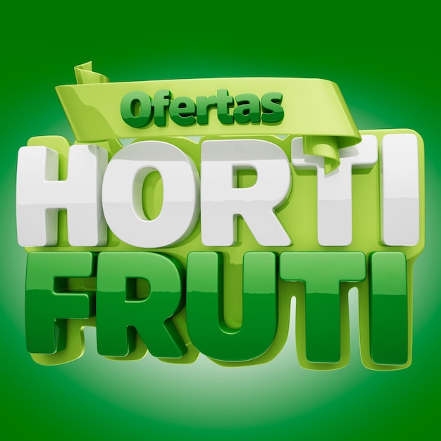 Oferecer carimbo 3d de hortifruti