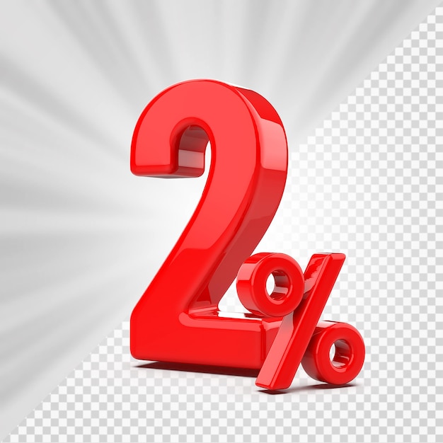 Oferta del 2 por ciento en render 3d