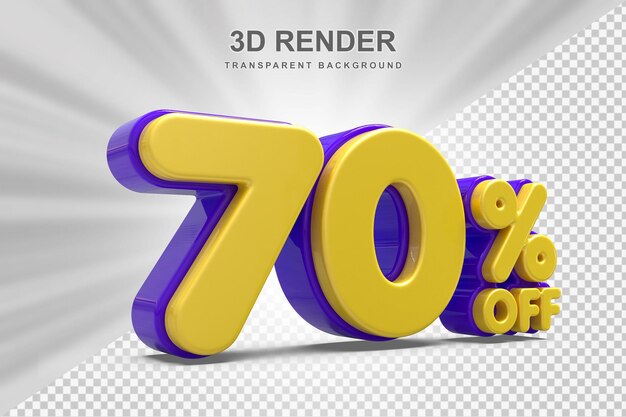 oferta del 70 por ciento en renderizado 3d
