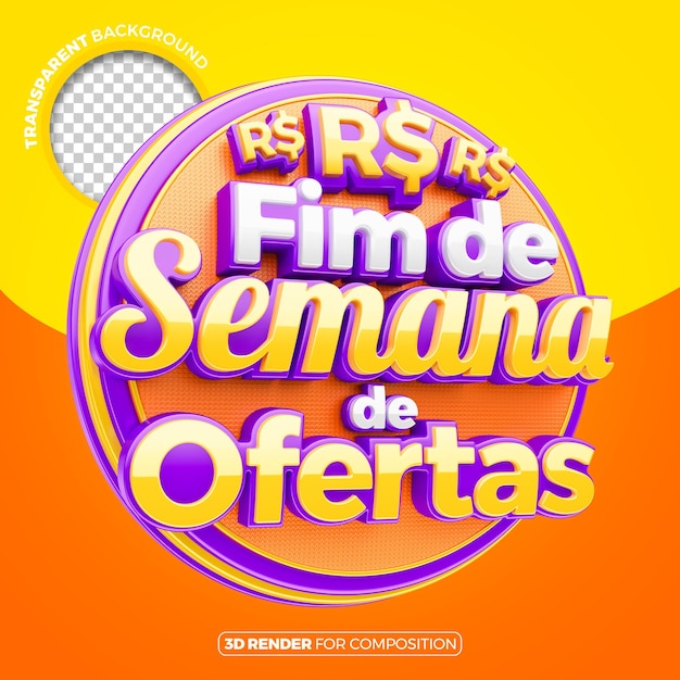 Oferta de fim de semana para composição brasileira