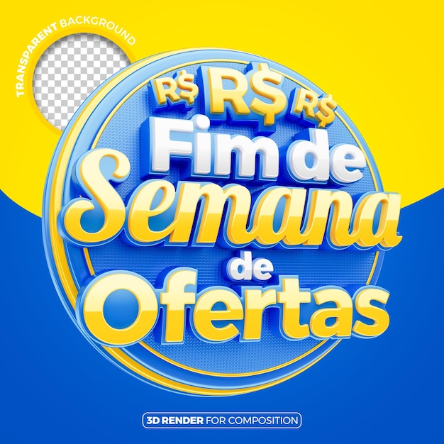 Oferta de fim de semana para composição brasileira