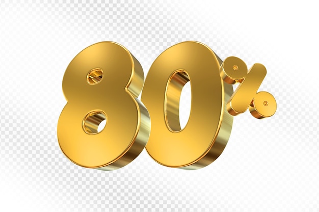 Oferta de ouro de 80% em 3D