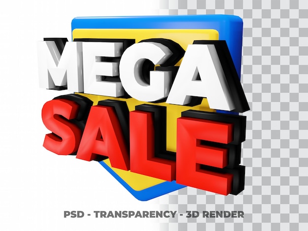 OFERTA DE VENDA 3D MEGA COM FUNDO DE TRANSPARÊNCIA