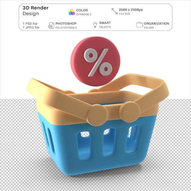 Oferta de venda de arquivo PSD 3D