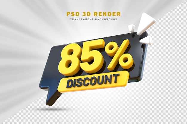 Oferta de descuento del 85% 3d