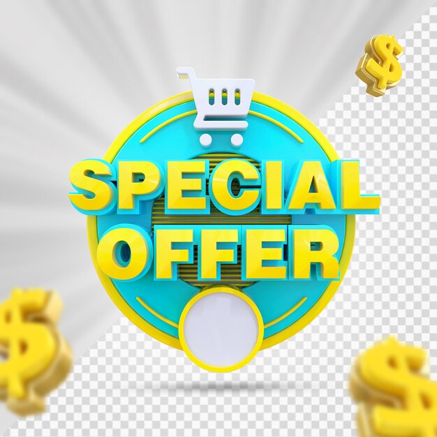 Oferta especial 3d render