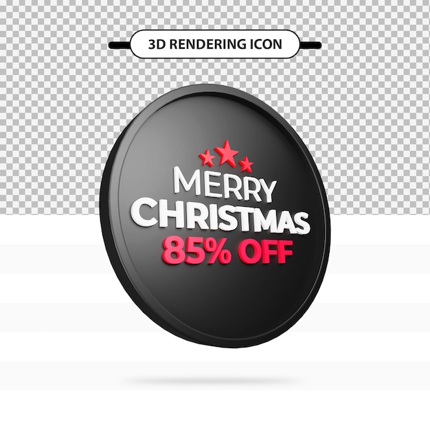 Oferta especial de daymerry natal com 85% de desconto no ícone de renderização 3d