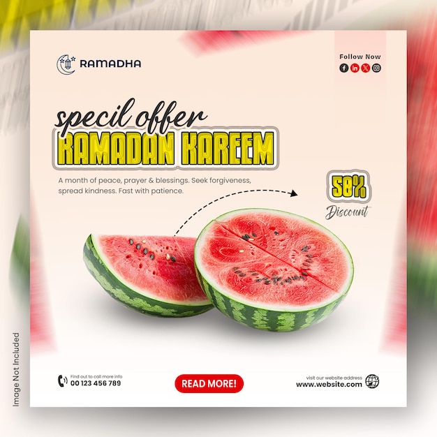 Oferta Especial do Ramadan Kareem