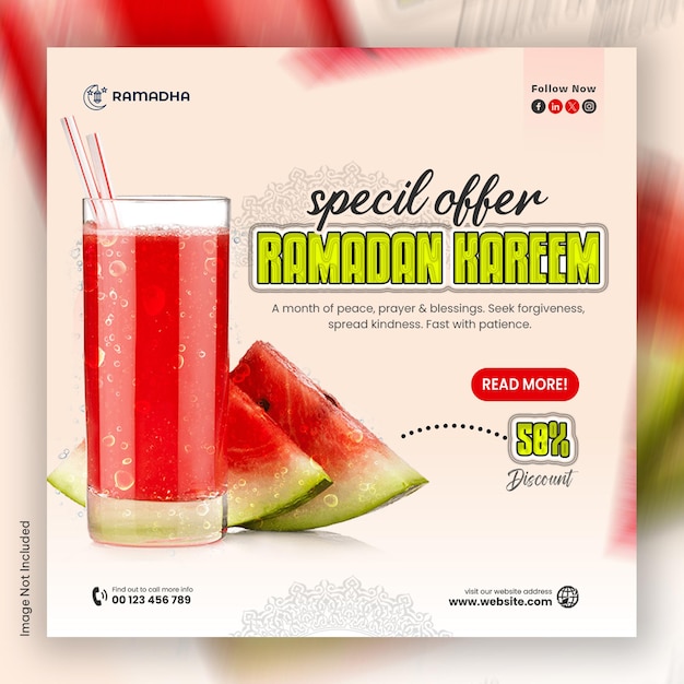 Oferta Especial do Ramadan Kareem