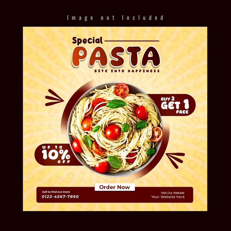 Oferta especial de pasta con Comprar dos y obtener uno gratis